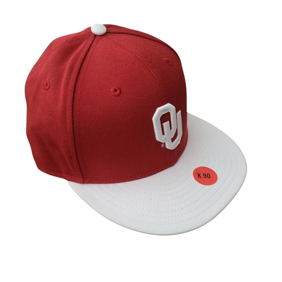 Oklahoma Sooners Jordan Brand Performance Fitted Hat - Crimson/White Siz… - Picture 7 of 9